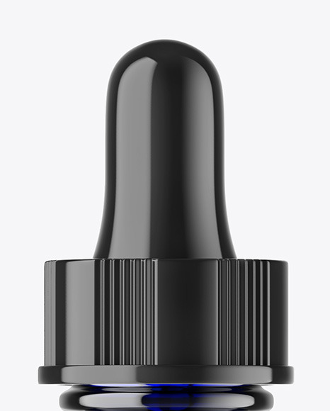 Blue Glass Dropper Bottle Mockup Blue Glass Dropper Bottle Mockup