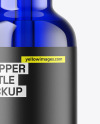 Blue Glass Dropper Bottle Mockup Blue Glass Dropper Bottle Mockup
