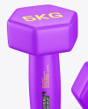 Two Matte Dumbbells Mockup