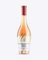 Clear Glass Bottle With Orange Wine Mockup