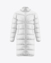 Men's Hooded Down Jacket Mockup - Front View