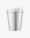 Matte Metallic Coffee Cup Mockup