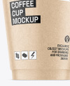 Kraft Coffee Cup Mockup