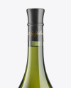 Green Glass Bottle With White Wine Mockup