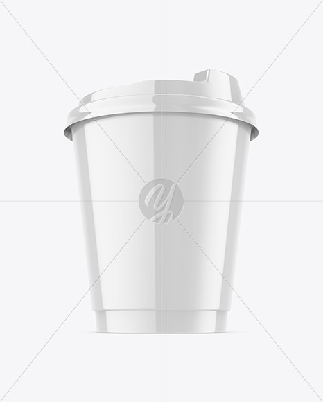 Glossy Coffee Cup Mockup