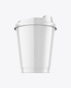 Glossy Coffee Cup Mockup