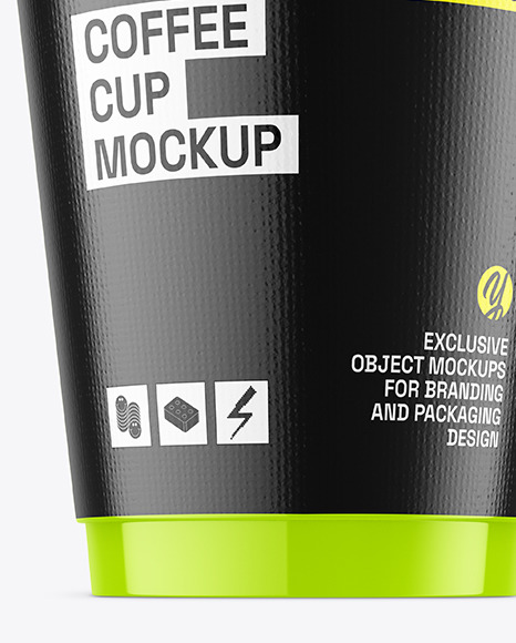 Glossy Coffee Cup Mockup