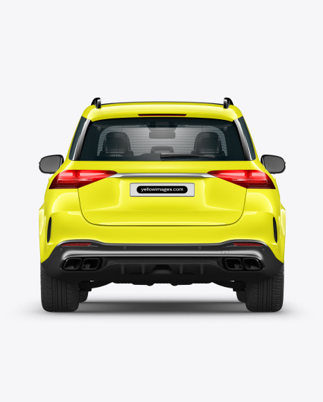 Luxury SUV Mockup - Back View