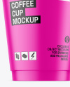 Matte Coffee Cup Mockup
