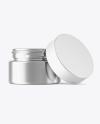 15ml Opened Metallic Jar Mockup