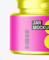 15ml Opened Metallic Jar Mockup