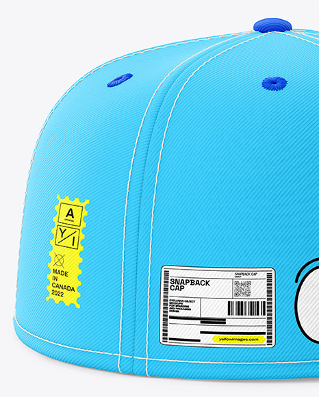 Snapback Cap Mockup - Side View