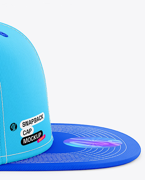 Snapback Cap Mockup - Side View