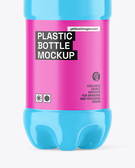 Glossy PET Bottle Mockup