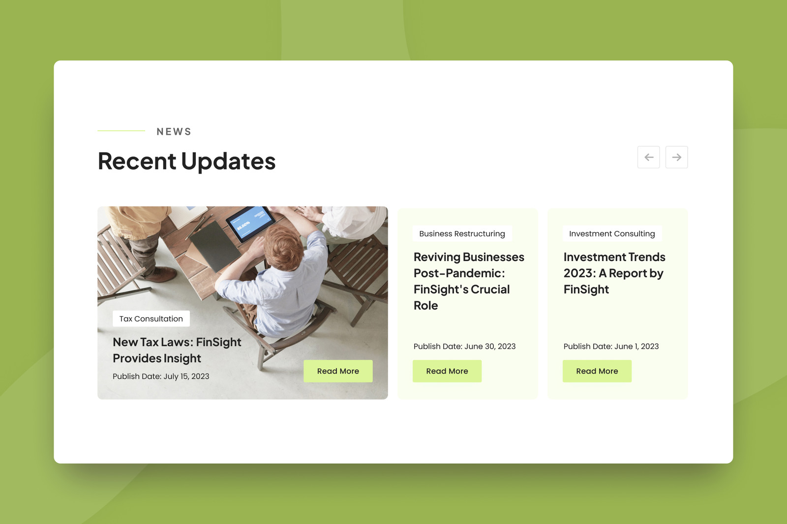 FinSights - Finance Consulting Landing Page FinSights - Finance Consulting Landing Page