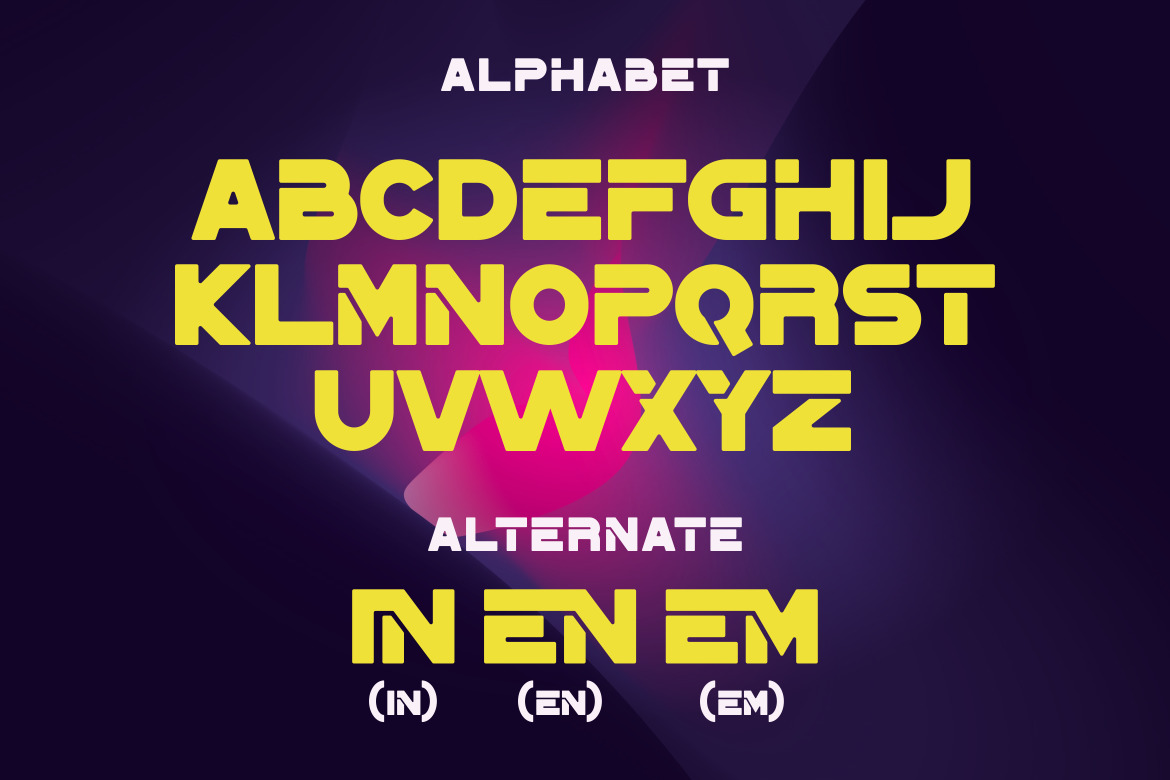 PINEON - MODERN TECHNO FONT