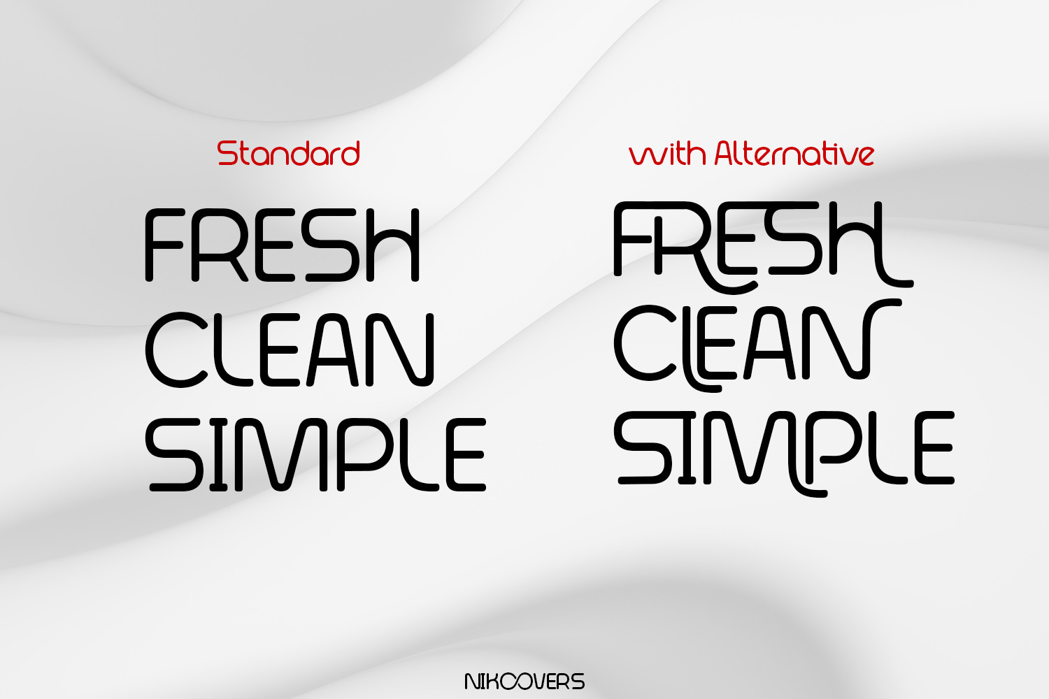 Nikoovers - Rounded Font Nikoovers - Rounded Font