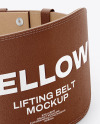 Leather Lifting Belt Mockup