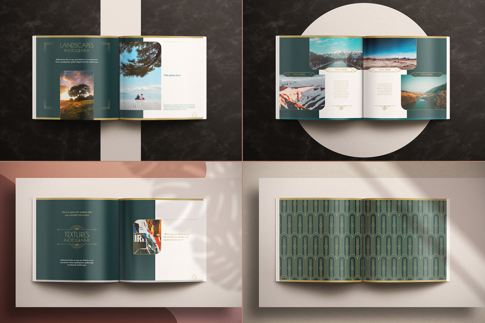 Art Deco Photo Album Template