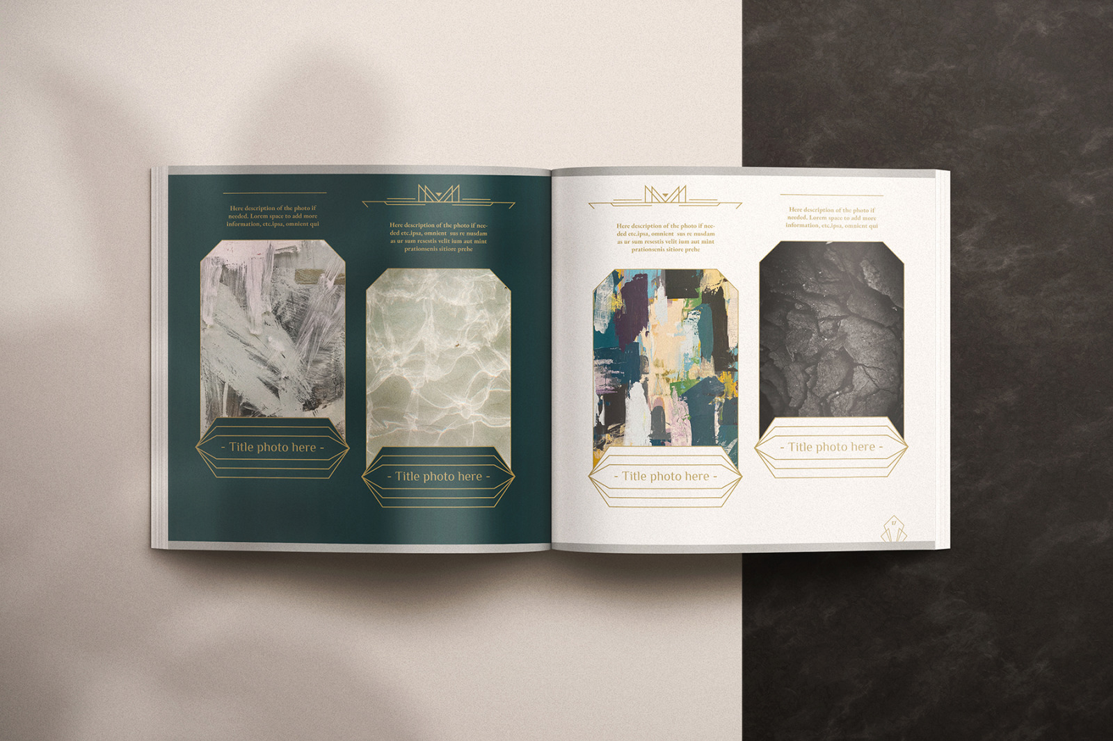 Art Deco Photo Album Template Art Deco Photo Album Template