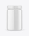 Glossy Pills Bottle Mockup