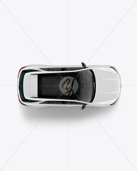 Luxury SUV Mockup - Top View