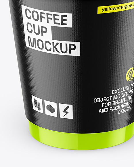 Glossy Coffee Cup Mockup