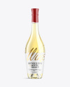 Clear Glass Bottle With White Wine Mockup