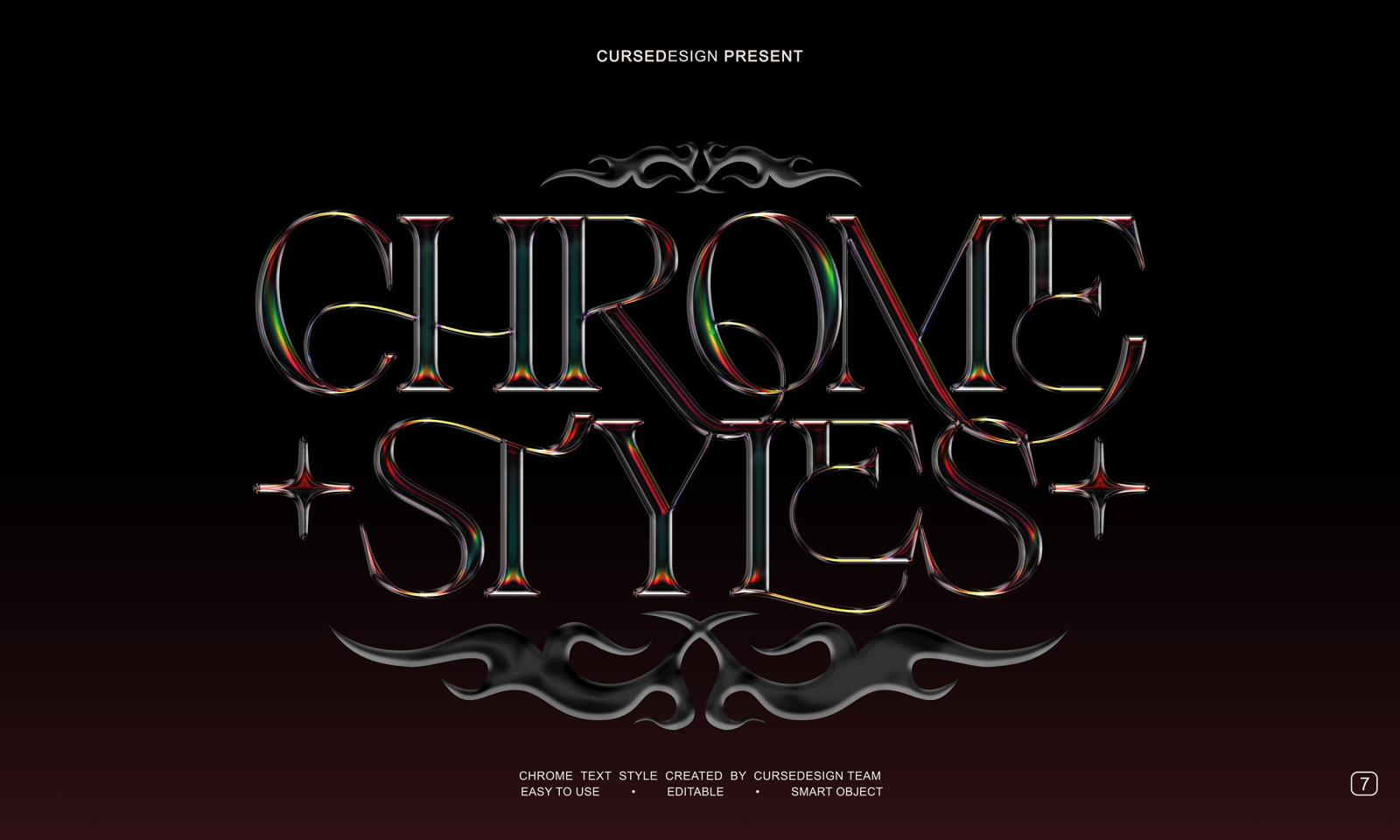 Chrome Styles Text Effects I 10 PSD