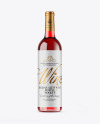 Clear Glass Red Wine Bottle Mockup