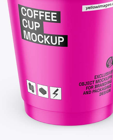 Matte Coffee Cup Mockup