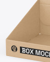 Opened Kraft Box Mockup