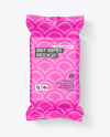 Matte Wet Wipes Mockup