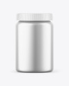 Matte Metallic Pills Bottle Mockup