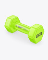 Glossy Dumbbell Mockup