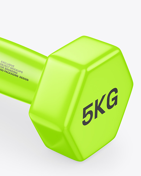 Glossy Dumbbell Mockup - Free Download Images High Quality PNG, JPG