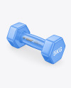 Glossy Dumbbell Mockup