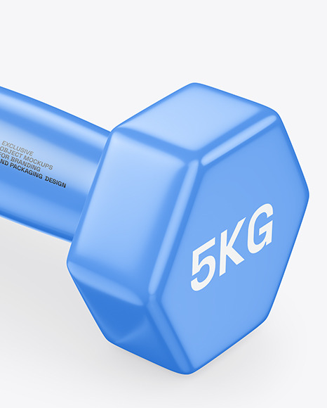 Glossy Dumbbell Mockup