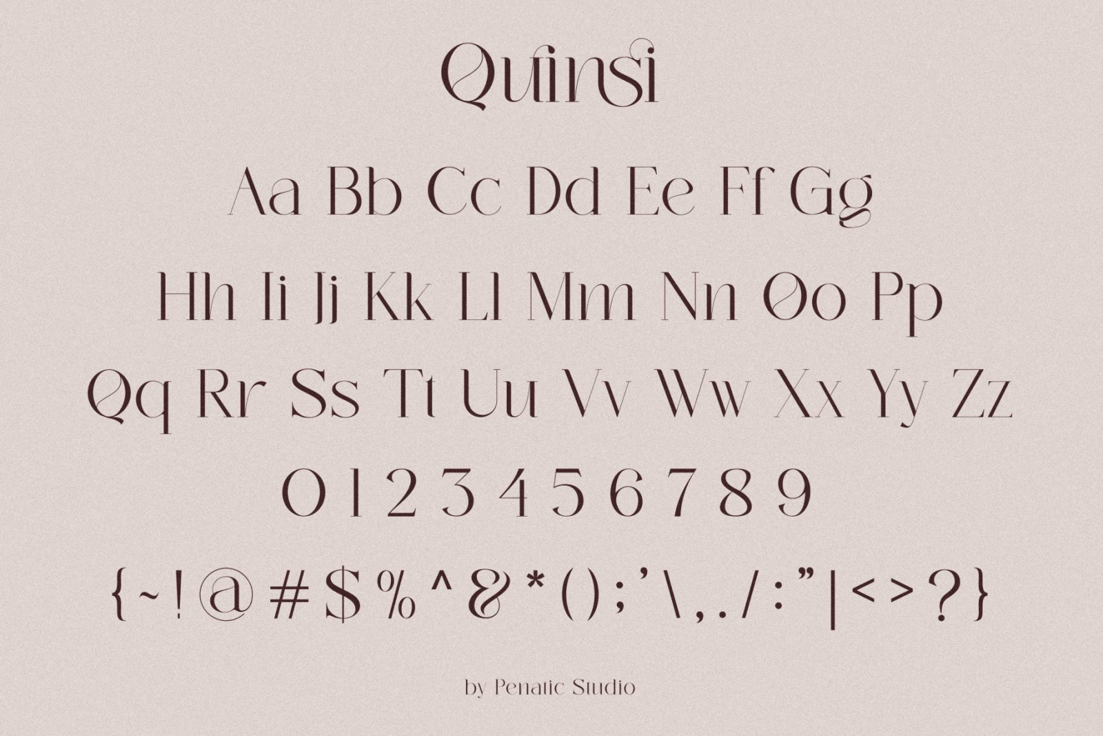 Quinsi Modern Typeface