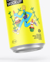 Two Cans W/ Matte Finish Mockup