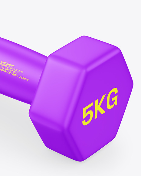 Matte Dumbbell Mockup