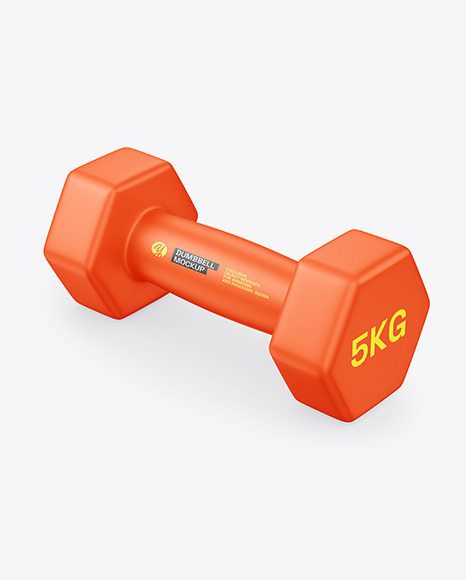 Matte Dumbbell Mockup