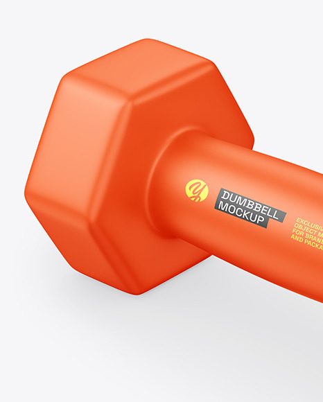 Matte Dumbbell Mockup