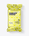 Metallic Wet Wipes Mockup