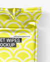 Metallic Wet Wipes Mockup