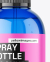 Blue Plastic Spray Bottle Mockup