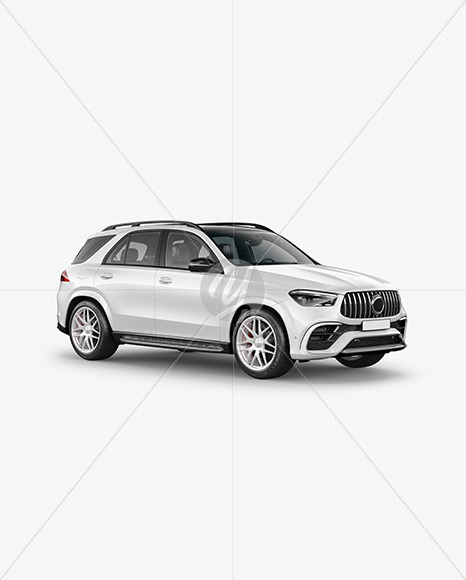 Luxury SUV Mockup - Half Side View