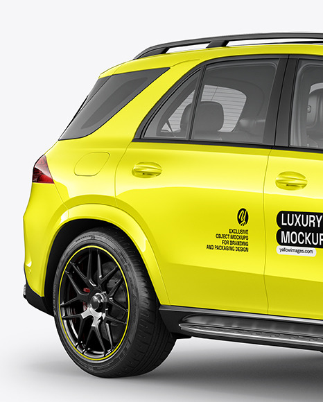 Luxury SUV Mockup - Half Side View