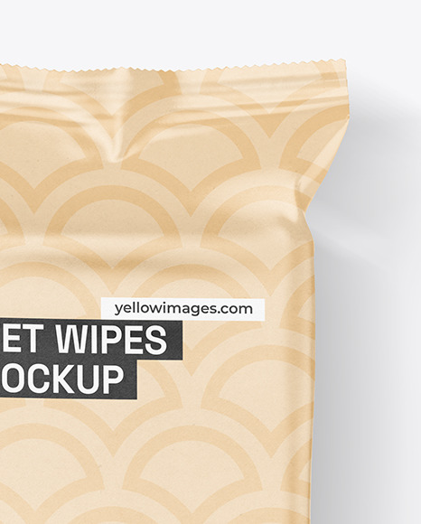 Kraft Wet Wipes Mockup