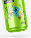 Two Glossy Metallic Cans Mockup